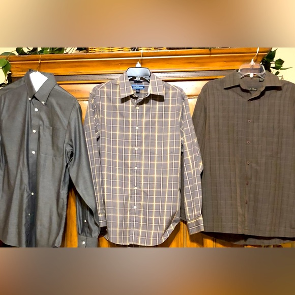 Eddie Bauer, Croft & Barrow,  Batik Bay Other - Men’s Dress Shirts (3 in set). Size S